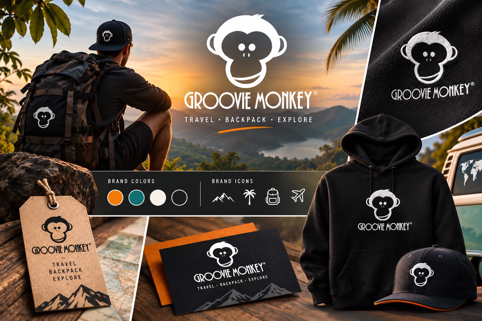 Grooveimonkey Logo design