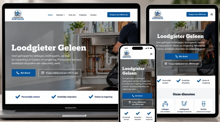 Website loodgieter geleen